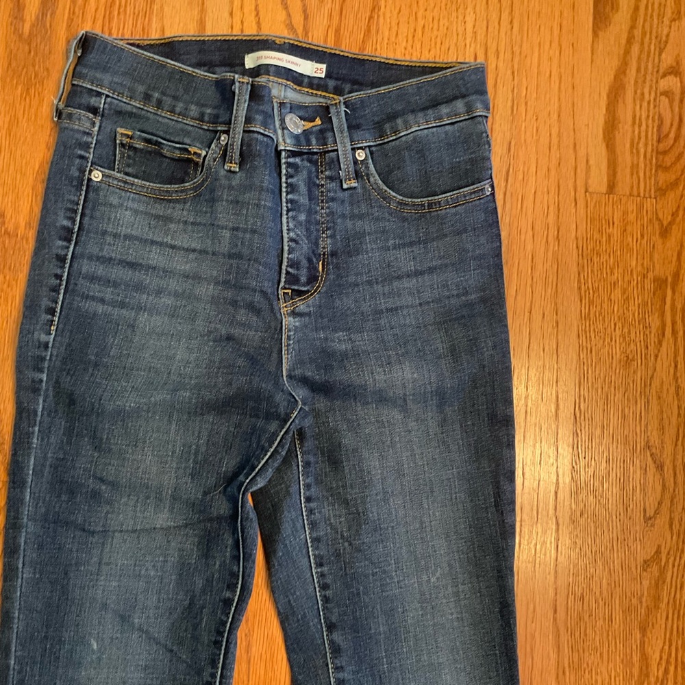 Levi’s 311 Shaping Skinny Jeans, Color: Lapis Gallop - Medium Wash, Sz 25 - Picture 2 of 13